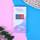 Set 6 Lumanari Lungi, Din Parafina, Happy Birthday,