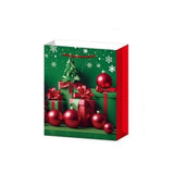 Set 6 Pungi Cadou, Vivimall, Imprimeu Tematica Brad de Craciun, Model Random, din Hartie, Impachetare Usoara a Cadourilor, 18.5x22.5x8.5 cm, Multicolor