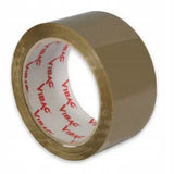 Set 6 Role Banda Adeziva Solvent Vibac pentru Ambalare Cutii si Sigilare Colete, Rezistenta, Aderenta Ridicata, 48 mm x 60 m, Maro
