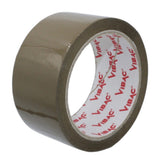 Set 6 Role Banda Adeziva Solvent Vibac pentru Ambalare Cutii si Sigilare Colete, Rezistenta, Aderenta Ridicata, 48 mm x 60 m, Maro