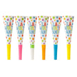 Set 6 Suflatori, Vivimall, Colectia  LA MULTI ANI, 20 cm, din Carton, Multicolor - vivimall.ro