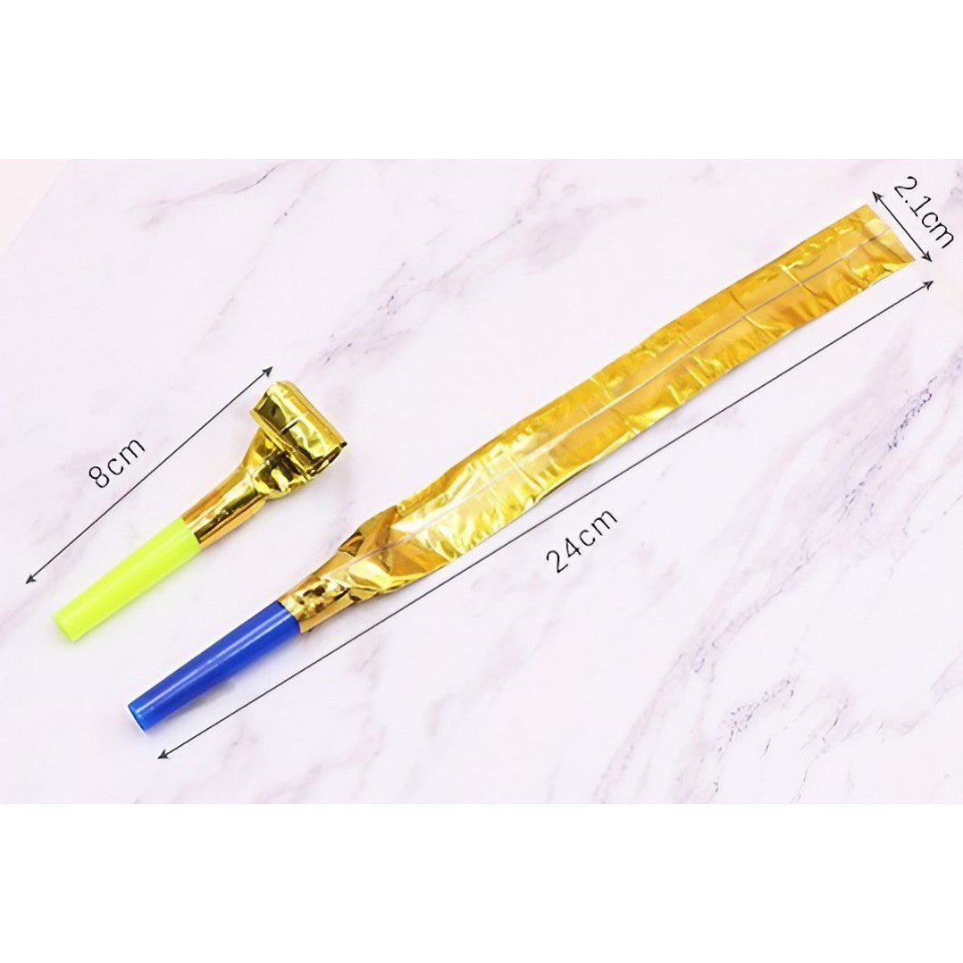 Set 6 Suflatori, Vivimall, pentru Petrecere, Tematica Aniversare, 8 cm, Multicolore - vivimall.ro