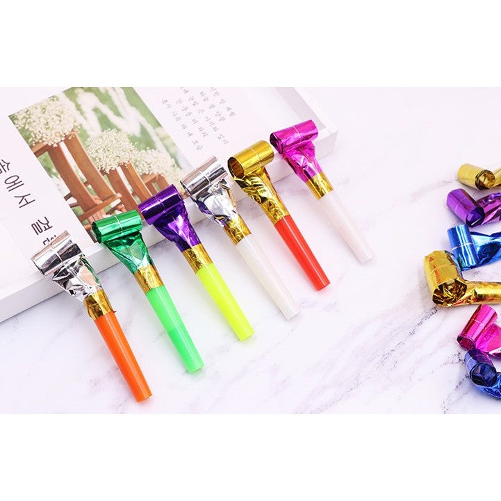 Set 6 Suflatori, Vivimall, pentru Petrecere, Tematica Aniversare, 8 cm, Multicolore - vivimall.ro