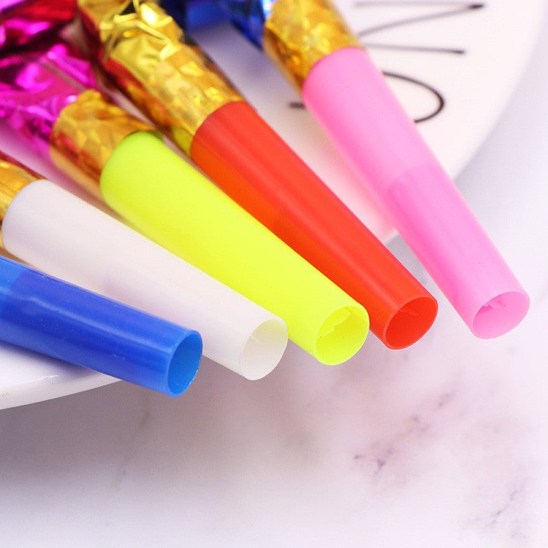 Set 6 Suflatori, Pentru Petrecere, Tematica Aniversare, 8 Cm, E - vivimall.ro