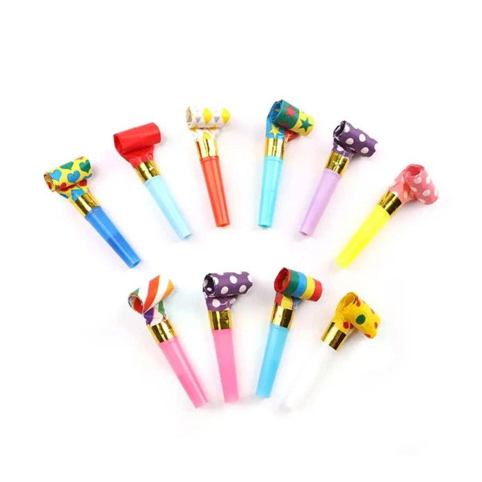 Set 6 Suflatori, Pentru Petrecere, Tematica Aniversare, 8 Cm, E Cu Imprimeu - vivimall.ro