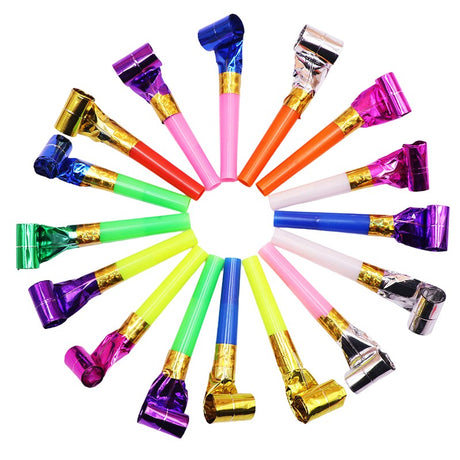 Set 6 Suflatori, Pentru Petrecere, Tematica Aniversare, 8 Cm, E - vivimall.ro