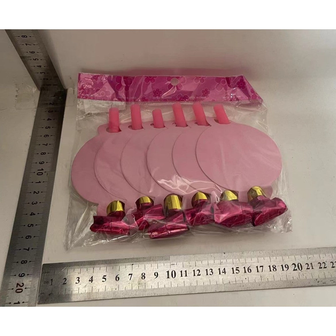 Set 6 Suflatori Happy Birthday, Vivimall, pentru Petrecere, Roz - vivimall.ro