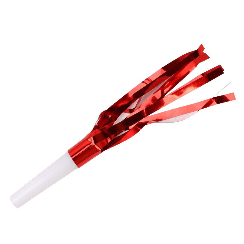 Set 6 Fluiere Party Cu Franjuri, Din Plastic,