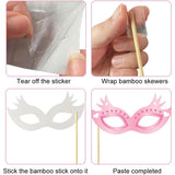 Set 60 de Accesorii pentru Petrecere, Vivimall, Tematica Nunta, Props pentru Coltul de Poze, Ochelari, Palarii, Mustata, Cravata, pentru Evenimente, Multicolor - vivimall.ro