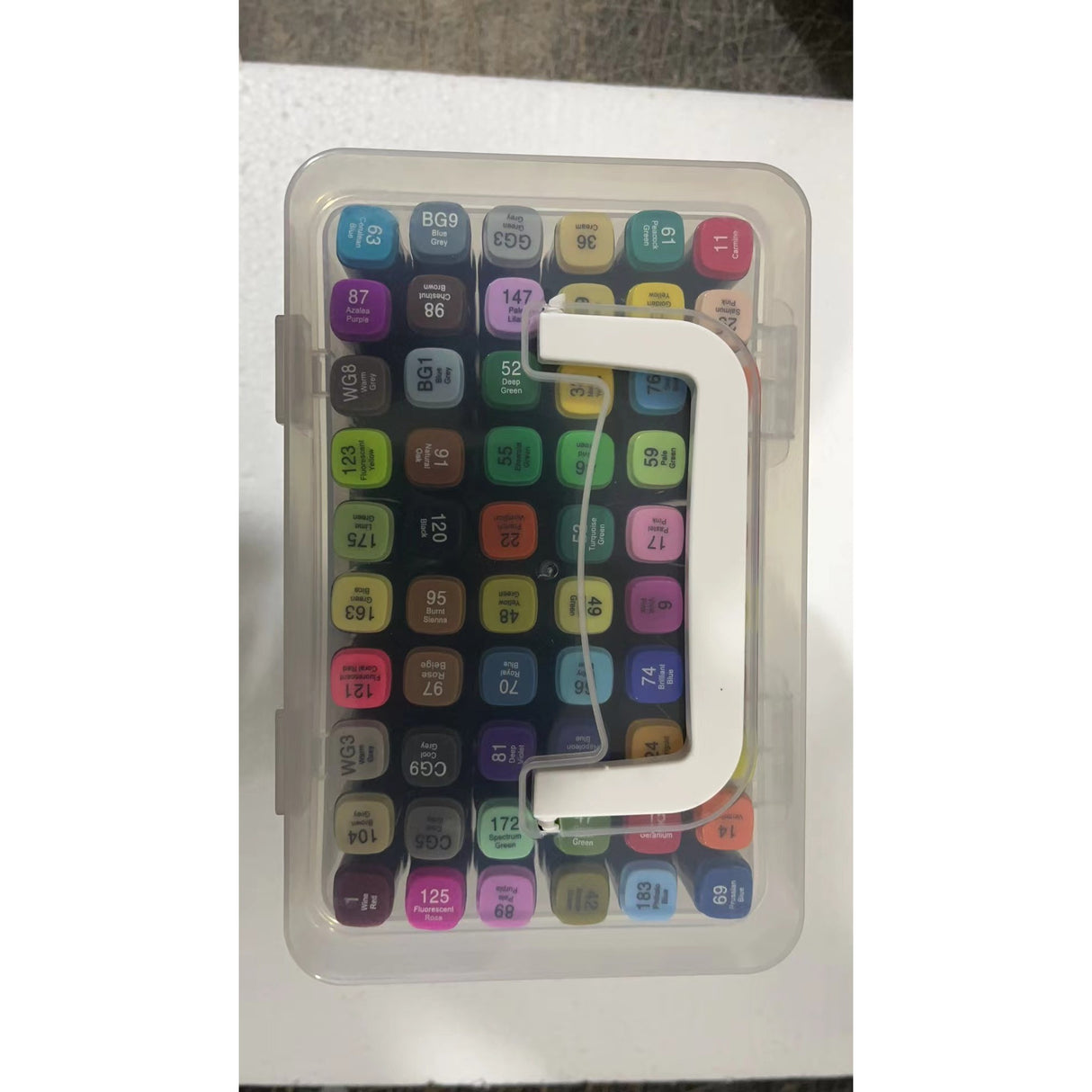 Set Cutie 60 Markere, Cu Alcool, Artist Markers, Cutie Plastic Cu Maner - vivimall.ro