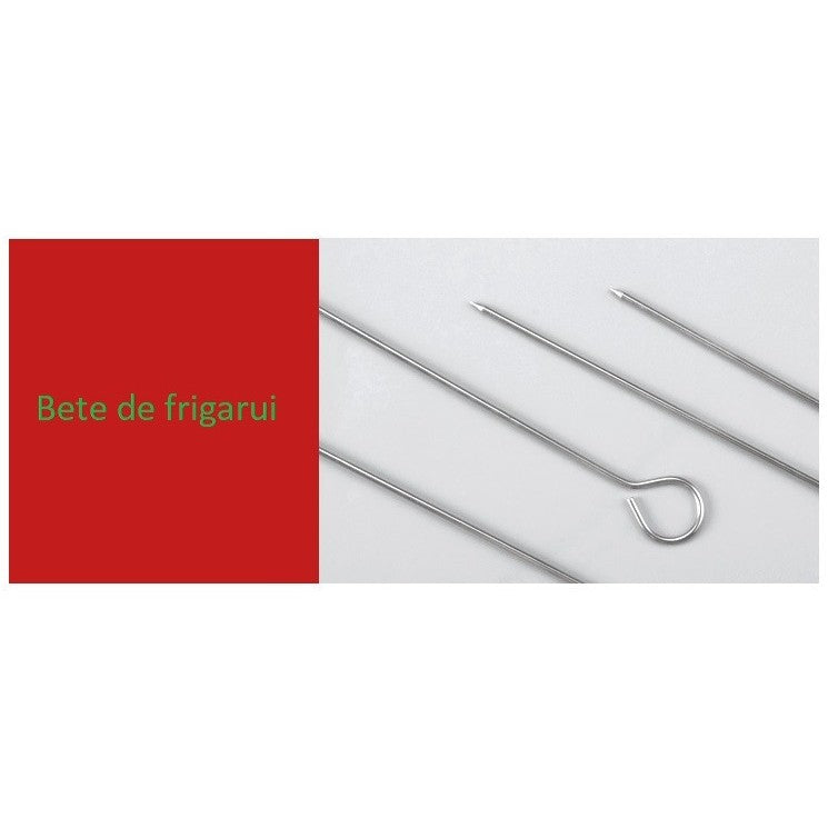 Set 7 Ustensile Pentru Gratar, Din Otel Inoxidabil, Geanta Oxford, Argintiu - vivimall.ro
