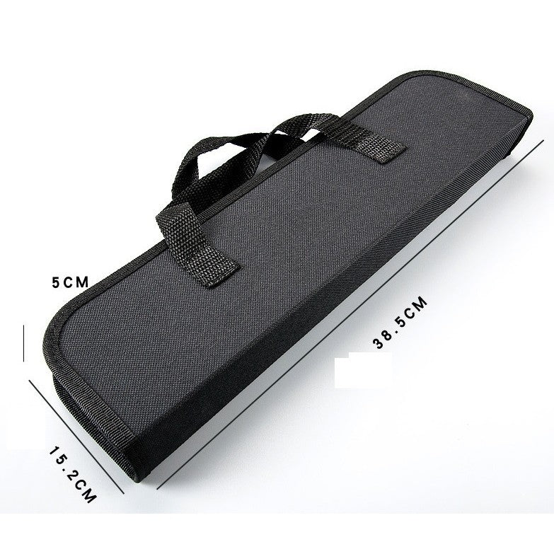 Set 7 Ustensile Pentru Gratar, Din Otel Inoxidabil, Geanta Oxford, Argintiu - vivimall.ro