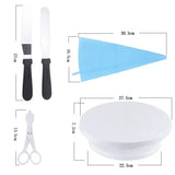 Set 70 Piese Ustensile pentru Ornare Prajituri, Vivimall, din Plastic si Otel Inoxidabil, Multicolor - vivimall.ro