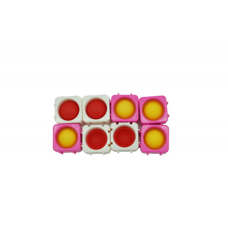 Set 8 Blocuri De Constructie Din Silicon, Pop Bubble, Fidget Toy, Puzzle