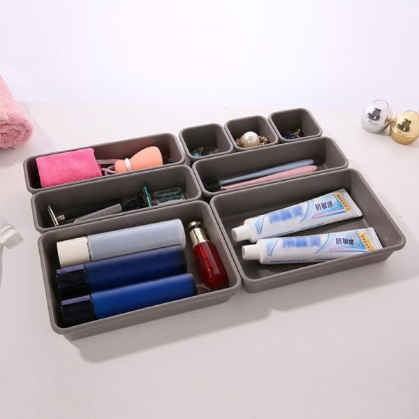 Set 8 cutii sertar multifunctionale | ClearOrganize - vivimall.ro