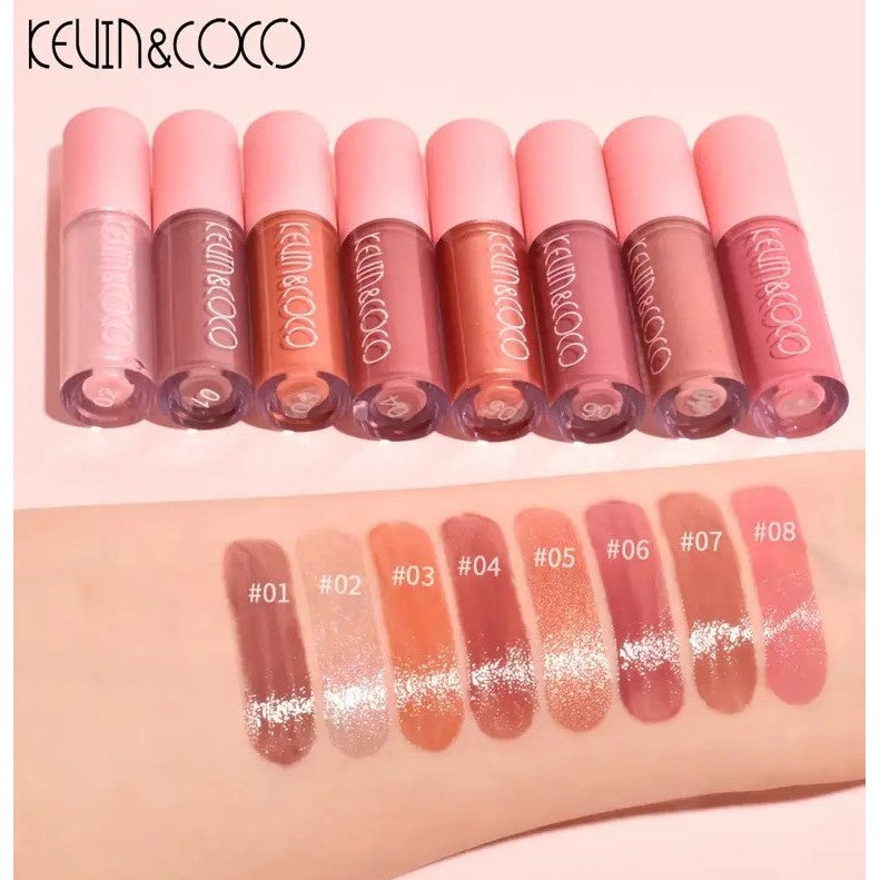 Set 8 Lip Glossuri Nude | NudeGlow - vivimall.ro