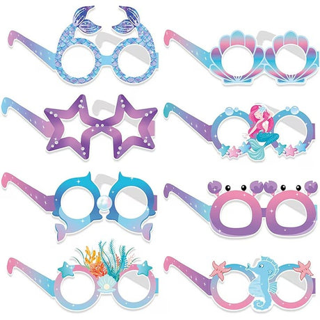 Set 8 Perechi De Ochelari Mermaid | SeaSpark - vivimall.ro