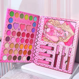 Set 8 Produse de Machiaj, KEVIN & COCO, Butterfly Dream Girl, 49 de culori, 24.7 x 19.7 x 2.7 cm - vivimall.ro