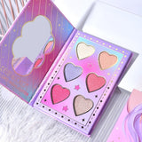 Set 8 Produse de Machiaj, KEVIN & COCO, Violet Fairy, 51 culori, 19.5 x 24.5 x 2.5 cm - vivimall.ro
