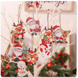 Set 9 Decoratiuni De Craciun Din Lemn, Cu Snur Pentru Agatare In Brad, 3 Modele, Ren Si Cadouri, Diferite Dimensiuni - vivimall.ro
