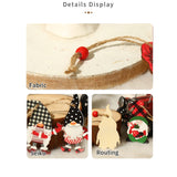 Set 9 Decoratiuni De Craciun Din Lemn, Cu Snur Pentru Agatare In Brad, 3 Modele - vivimall.ro