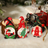 Set 9 Decoratiuni De Craciun Din Lemn, Cu Snur Pentru Agatare In Brad, 3 Modele - vivimall.ro