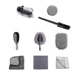 Set 9 Piese Pentru Spalat Auto, Din Plastic Si Microfibra, Perii Si Lavete - vivimall.ro