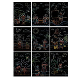Set 9 Planse Razuibile, Flippy, Scratch ArtCards, +3 Ani, de Razuit si de Colorat, 19 x 14 cm, Model Pirati, Multicolor