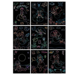 Set 9 Planse Razuibile, Flippy, Scratch ArtCards, +3 Ani, de Razuit si de Colorat, 19 x 14 cm, Model Sirene, Multicolor
