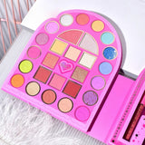 Set 9 Produse de Machiaj, KEVIN & COCO, Arch Circus, 27 culori, 17 x 22.5 x 3.3 cm - vivimall.ro