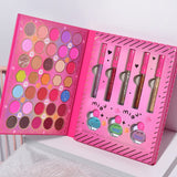 Set 9 Produse de Machiaj, KEVIN & COCO, Cool Girl and Cat, 35 de culori, 21.5 x 16.8 x 3 cm - vivimall.ro