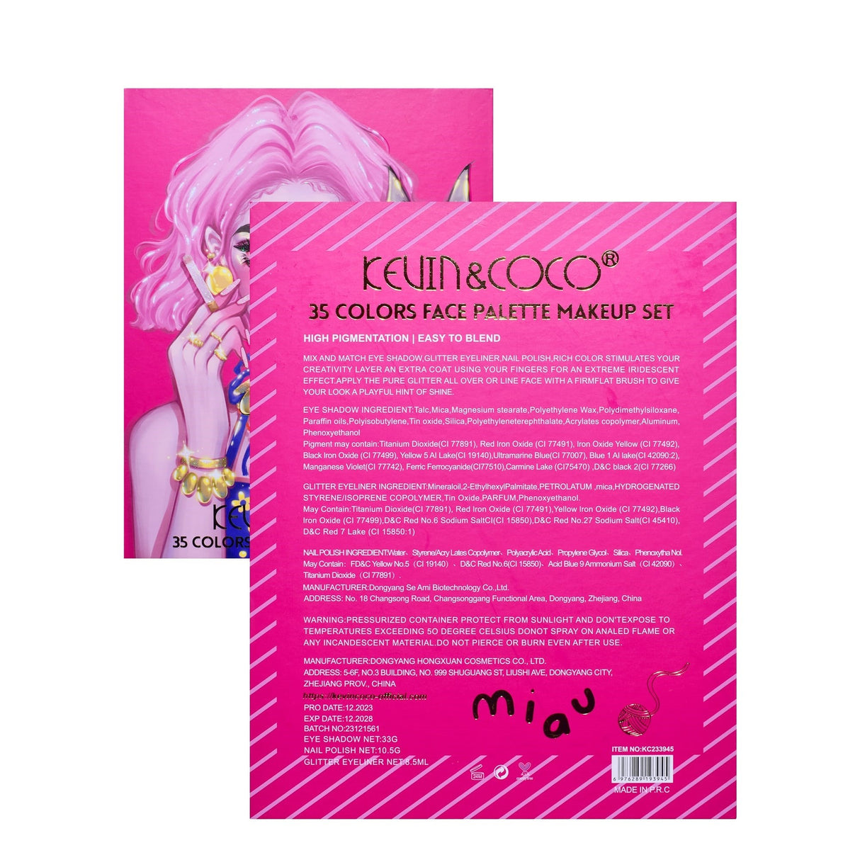 Set 9 Produse Machiaj, Cool Girl And Cat | GirlUp - vivimall.ro