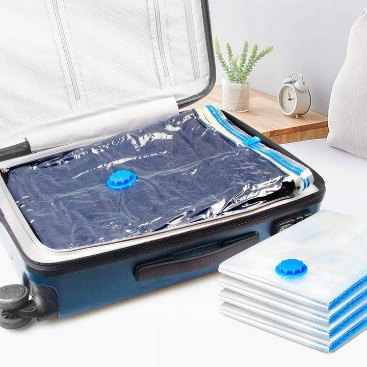 Set 3 Saci de Vidat Haine, Flippy, Marimi Diferite, Vidare prin Vacuum, Reutilizabili, Impermeabili, Pompa Inclusa, Transparent - vivimall.ro