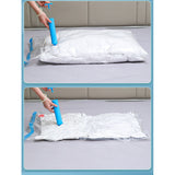 Set 9 Saci de Vidat Haine, Flippy, Marimi Diferite, Vidare prin Vacuum, Reutilizabili, Impermeabili, Pompa Inclusa, Transparent