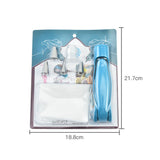 Set Accesorii Decorare Prajituri Si Torturi, 5 Capete Pentru Modele, 21.7X18.8 Cm, Ustensila Manuala Pentru Ornare, Albastru - vivimall.ro