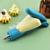Set Accesorii Decorare Prajituri Si Torturi, 5 Capete Pentru Modele, 21.7X18.8 Cm, Ustensila Manuala Pentru Ornare, Albastru - vivimall.ro