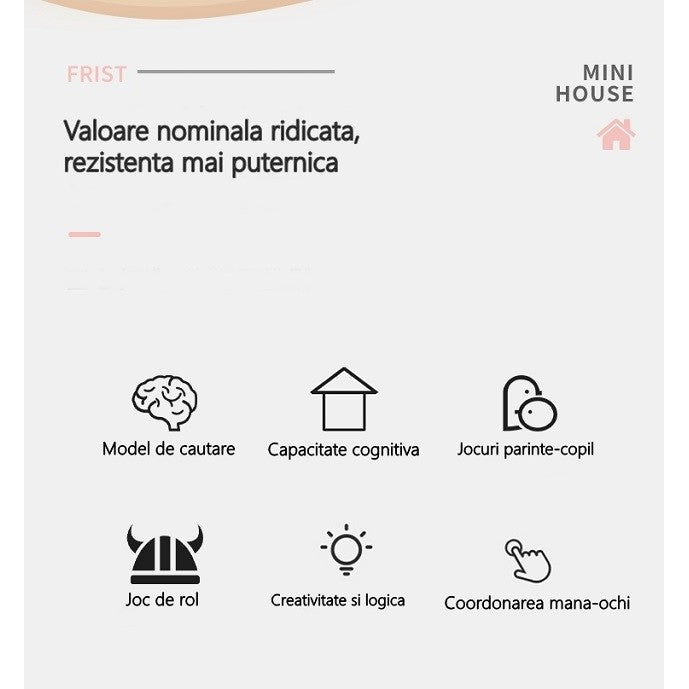 Set Adapost Pentru Animalute Casa De Papusi Cu Mobilier Si Ustensile, Activitati Distractive