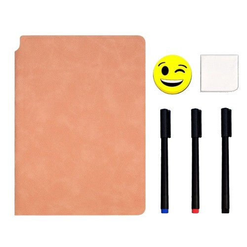 Agenda A5 Reutilizabila Cu Pagini Tip Tabla Roz Pal | ReNote