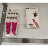Set 26 Buc Sabloane Reutilizabile Pentru Oja, Pentru Manichiura Injita, Fara Depasire Margini, Protectie Cuticula, 10 Marimi, Din Plastic, Roz - vivimall.ro