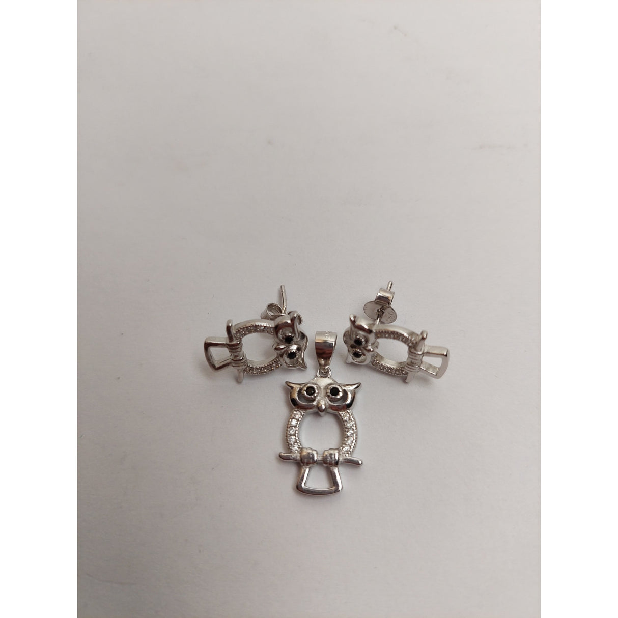 Set Argint 925 Bufnita Contur, Jolie Silver, 4.1g, 2 cm x 1.1 cm - vivimall.ro