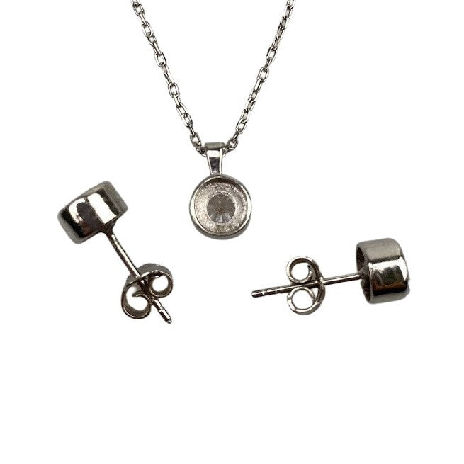 Set Argint 925 Cerc (Cercei, Lantisor, Pandantiv)