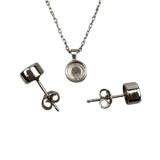 Set Argint 925 Cerc (Cercei, Lantisor, Pandantiv)