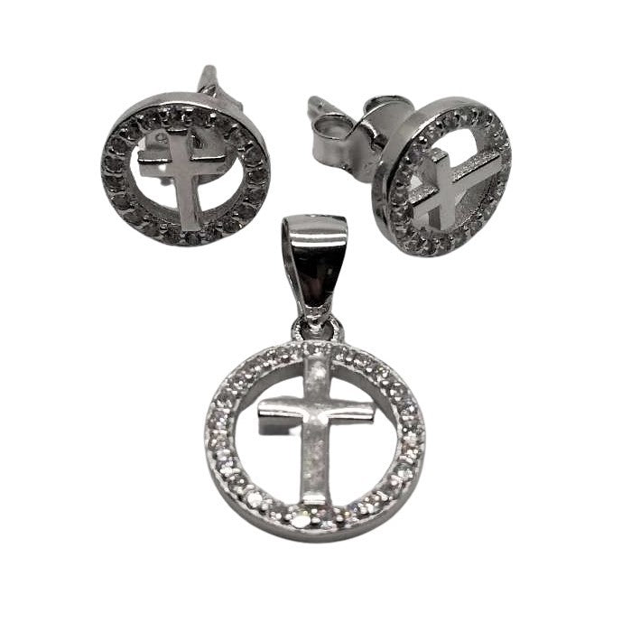 Set Argint 925 Cruce Incadrata