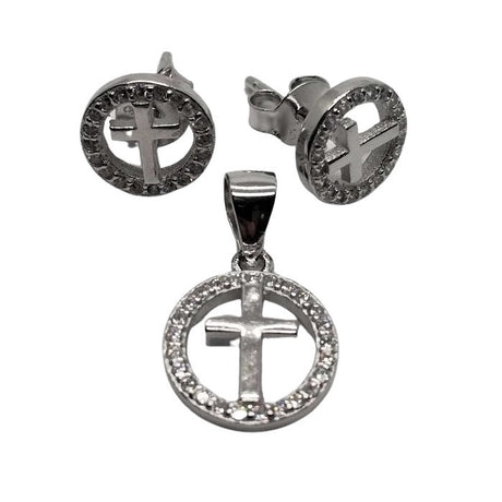 Set Argint 925 Cruce Incadrata