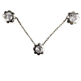 Set Argint 925 Floare (Cercei, Lantisor, Pandantiv)