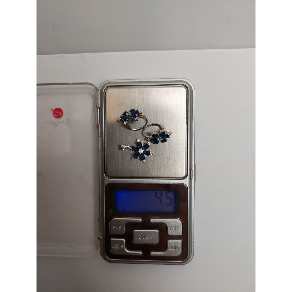 Set Argint 925, Floare Colorata Cu Tortita, Jolie Silver, 4.5G