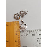 Set Argint 925 Floare Pe Cerc, Jolie Silver, 3.2G