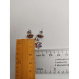 Set Argint 925 Fulg Colorat, Jolie Silver, 2.7g, 1.4 cm x 1 cm - vivimall.ro