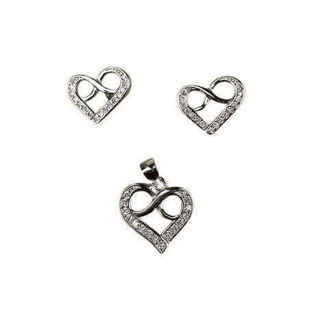 Set Argint 925 Inima cu Infinit - vivimall.ro