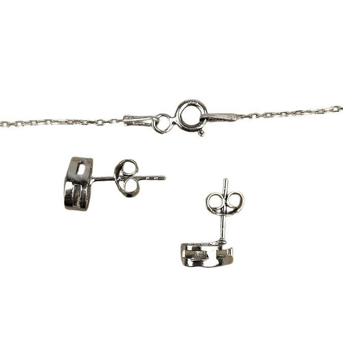 Set Argint 925 Lacrima (Cercei, Lantisor, Pandantiv)